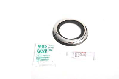 Wyatt Gatling Bayonet Type Filler Ring Polished Stainless Steel for Harley Davidson FL (1941-1950)