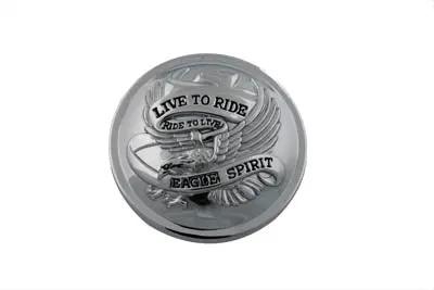 Wyatt Gatling 03-0301EB Chrome Eagle Spirit Gas Cap for Harley Davidson FXST (1984-1993) by Wyatt Gatling