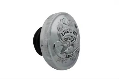 Wyatt Gatling 03-0301EB Chrome Eagle Spirit Gas Cap for Harley Davidson FXST (1984-1993) by Wyatt Gatling