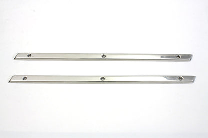 Wyatt Gatling Stainless Steel Emblem Trim Strips for 1951-1954 Harley Davidson FL, G, and W Models by Wyatt Gatling