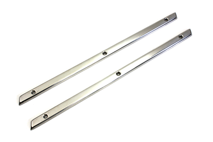 Wyatt Gatling Stainless Steel Emblem Trim Strips for 1951-1954 Harley Davidson FL, G, and W Models by Wyatt Gatling