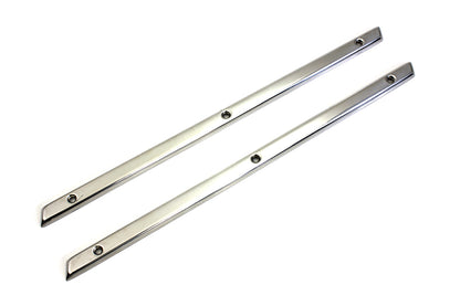 Wyatt Gatling Stainless Steel Emblem Trim Strips for 1951-1954 Harley Davidson FL, G, and W Models by Wyatt Gatling
