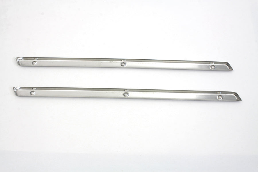 Wyatt Gatling Stainless Steel Emblem Trim Strips for 1951-1954 Harley Davidson FL, G, and W Models by Wyatt Gatling