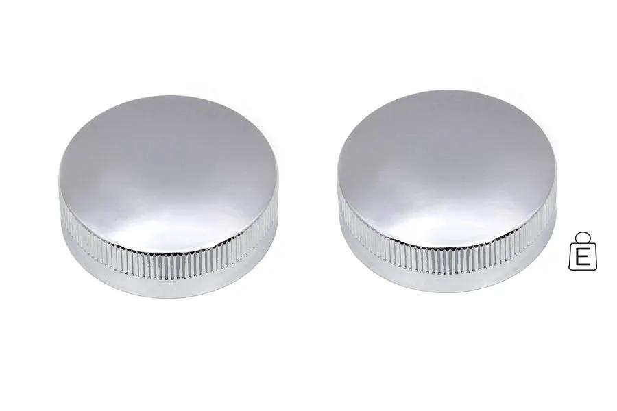 Wyatt Gatling Replica Eaton Style Gas Cap Set Vented Chrome for Harley Davidson EL and FL by Wyatt Gatling