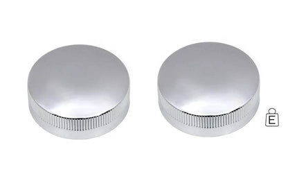 Wyatt Gatling Replica Eaton Style Gas Cap Set Vented Chrome for Harley Davidson EL and FL by Wyatt Gatling