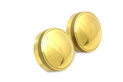 Wyatt Gatling Replica Eaton Style Vented Gas Cap Set for Harley Davidson FL (1941-1950) by Wyatt Gatling