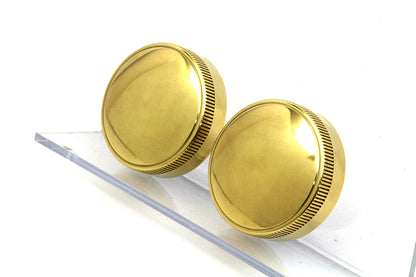 Wyatt Gatling Replica Eaton Style Vented Gas Cap Set for Harley Davidson FL (1941-1950) by Wyatt Gatling