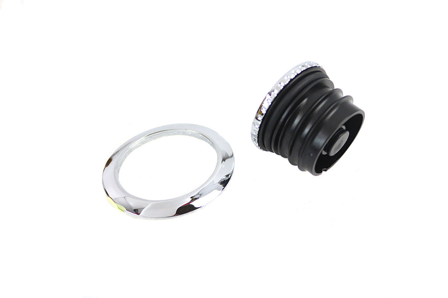V-Twin Flush Mount Gas Cap Chrome for Harley Davidson FXBB and FXBR Models by V-Twin