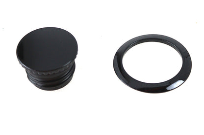 V-Twin Flush Mount Gas Cap Black for Harley Davidson FXBB and FXBR Models (Part #78706B) by V-Twin