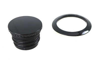 V-Twin Flush Mount Gas Cap Black for Harley Davidson FXBB and FXBR Models (Part #78706B) by V-Twin