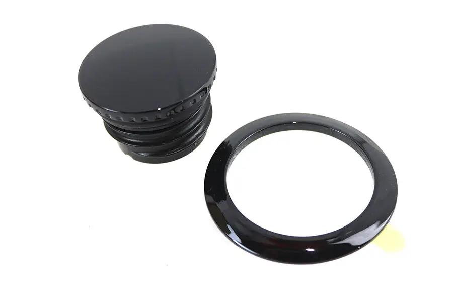 V-Twin Flush Mount Gas Cap Black for Harley Davidson Touring Models Part 78707B by V-Twin