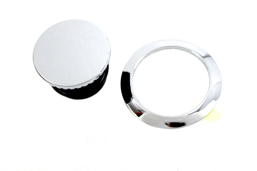 V-Twin Flush Mount Gas Cap Chrome for Harley Davidson FXFB and FXFBS Models by V-Twin