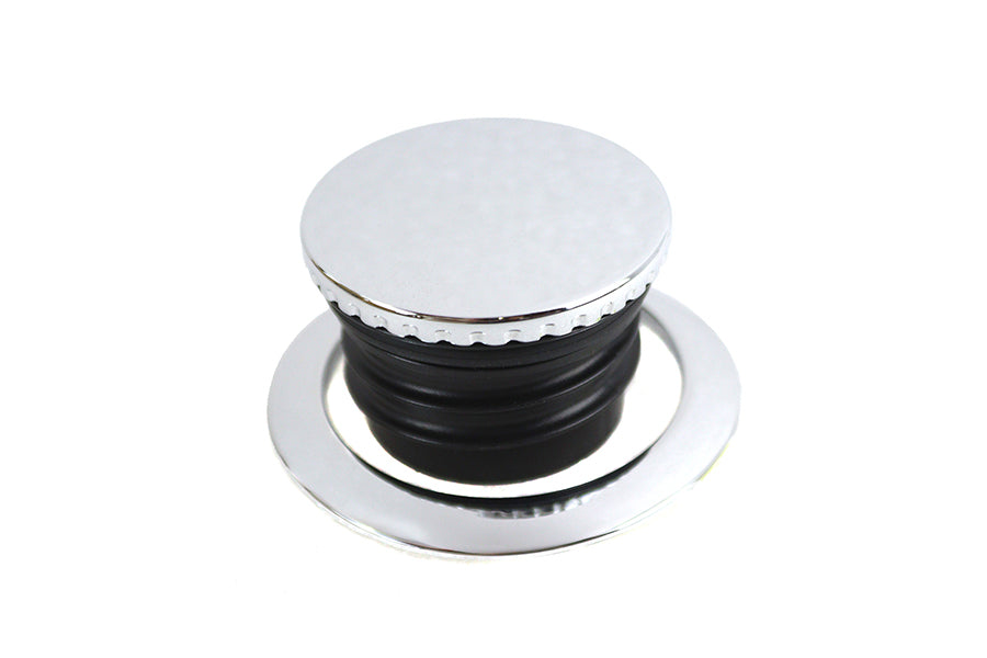 V-Twin Flush Mount Gas Cap Chrome for Harley Davidson FXFB and FXFBS Models by V-Twin