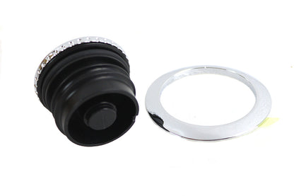 V-Twin Flush Mount Gas Cap Chrome for Harley Davidson FXFB and FXFBS Models by V-Twin