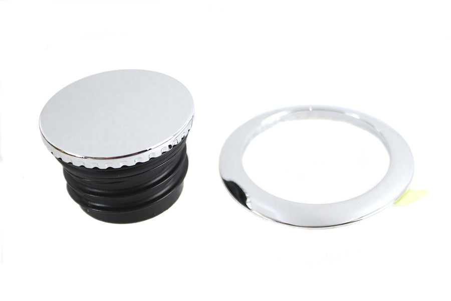 V-Twin Flush Mount Gas Cap Chrome for Harley Davidson FXFB and FXFBS Models by V-Twin