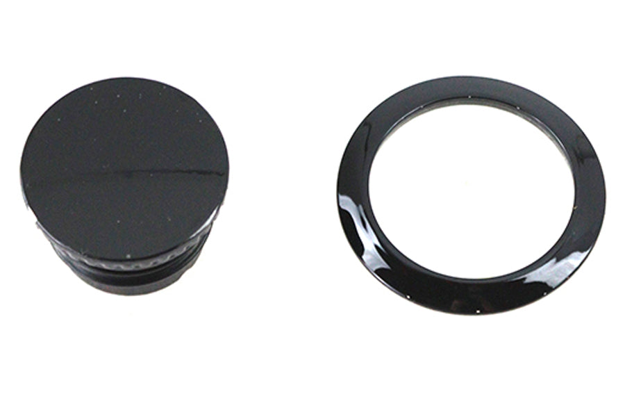 V-Twin Flush Mount Gas Cap Black for Harley Davidson FXFB and FXFBS 2018-2024 by V-Twin