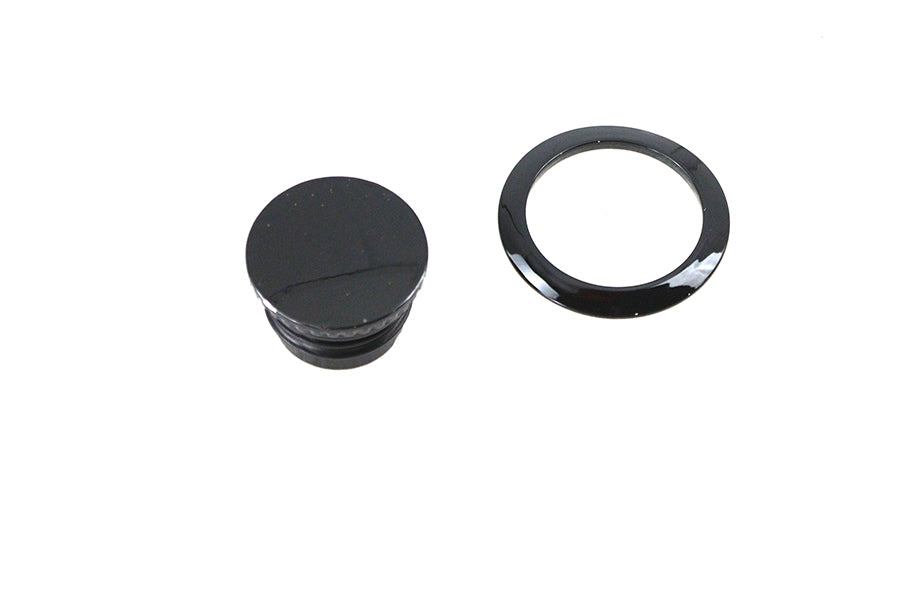 V-Twin Flush Mount Gas Cap Black for Harley Davidson FXFB and FXFBS 2018-2024 by V-Twin