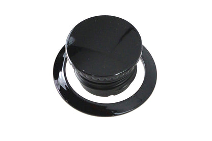 V-Twin Flush Mount Gas Cap Black for Harley Davidson FXFB and FXFBS 2018-2024 by V-Twin
