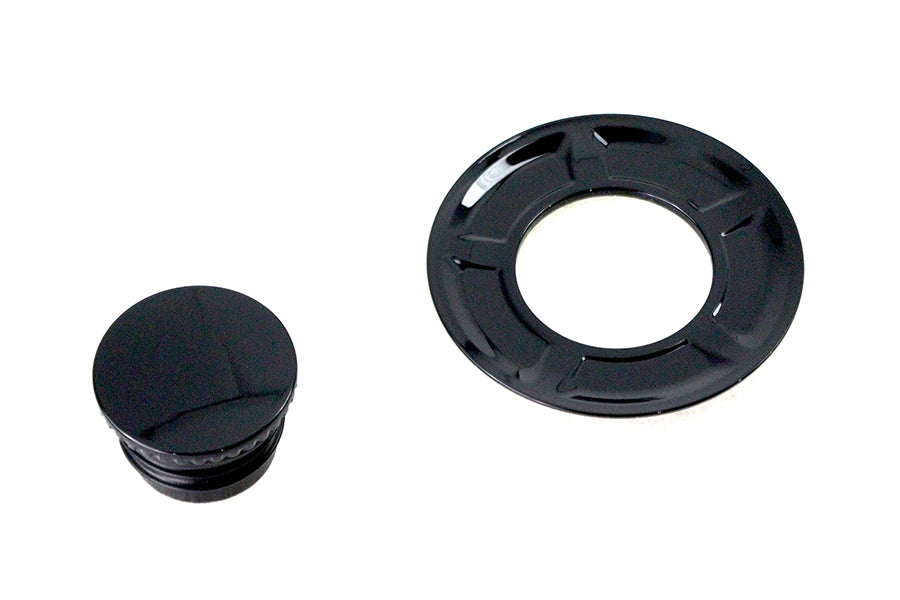 V-Twin Flush Mount Gas Cap Black for Harley Davidson FXDRS (Part #78709B) by V-Twin
