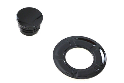 V-Twin Flush Mount Gas Cap Black for Harley Davidson FXDRS (Part #78709B) by V-Twin