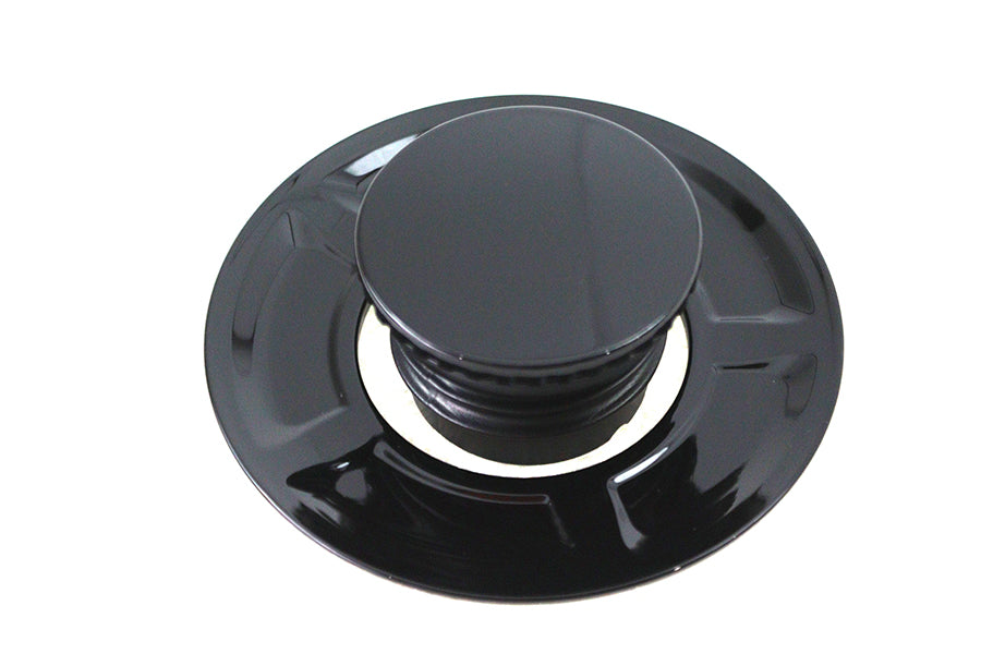 V-Twin Flush Mount Gas Cap Black for Harley Davidson FXDRS (Part #78709B) by V-Twin