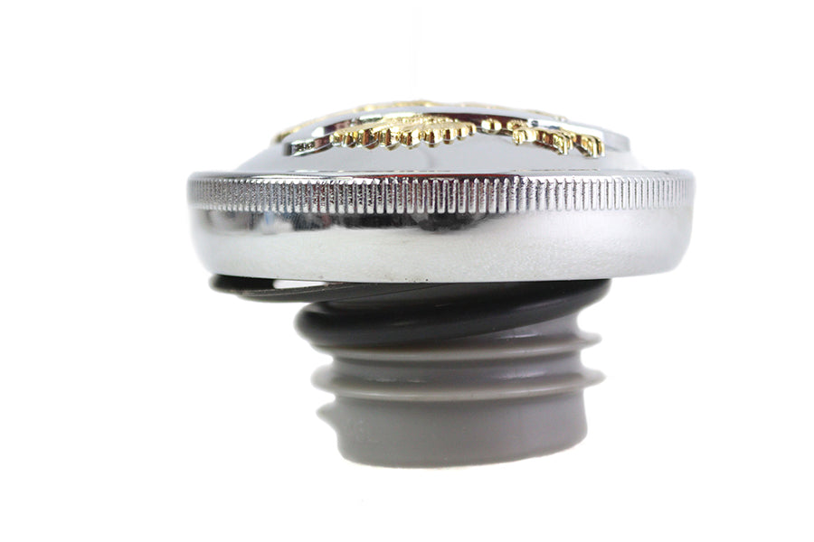 Wyatt Gatling Eagle Spirit Gas Cap Non-Vented for Harley Davidson FLT, FXST, and FLST Models