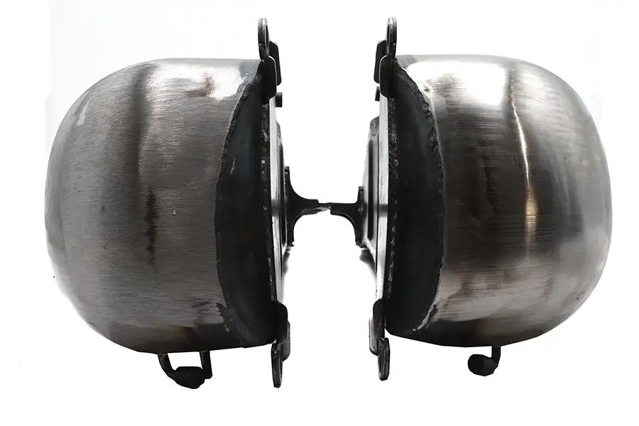 V-Twin Factory Sample Bobbed 5-Gallon Gas Tank Set for Harley Davidson FXST and FLST Models by V-Twin