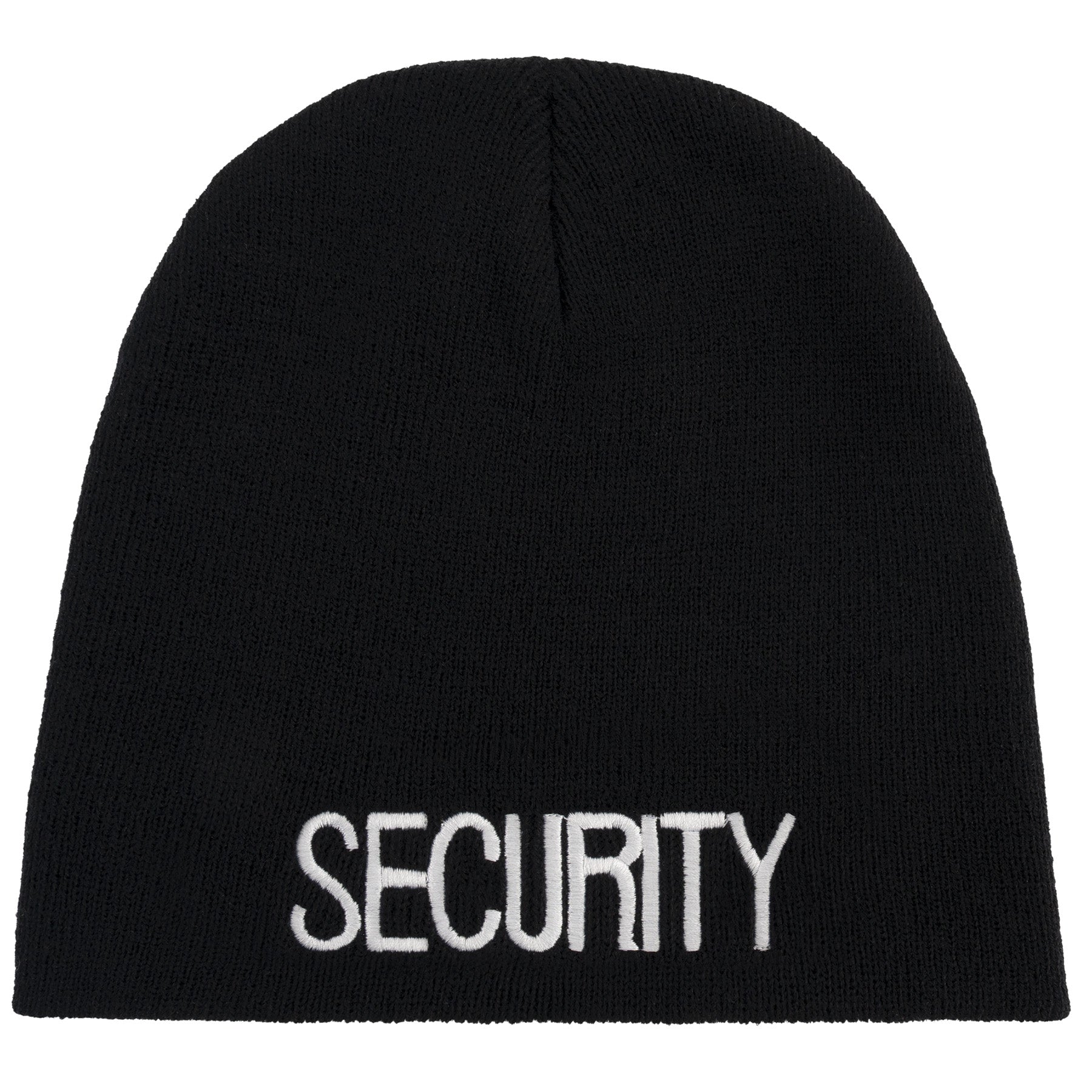 Rothco Embroidered Security Acrylic Skull Cap - Warm Winter Beanie for Outdoor Security Personnel