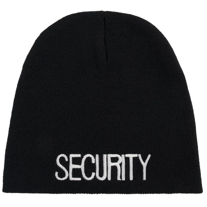 Rothco Embroidered Security Acrylic Skull Cap - Warm Winter Beanie for Outdoor Security Personnel