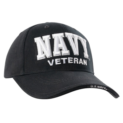 Rothco Deluxe Low Profile Navy Veteran Cap with Embroidered Branch Logo