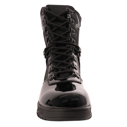 Rothco Forced Entry High-Gloss Tactical Boot with Side Zipper – 8 Inch