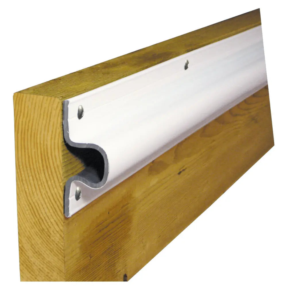 Dock Edge "C" Guard Economy PVC Profile 10ft Roll - White