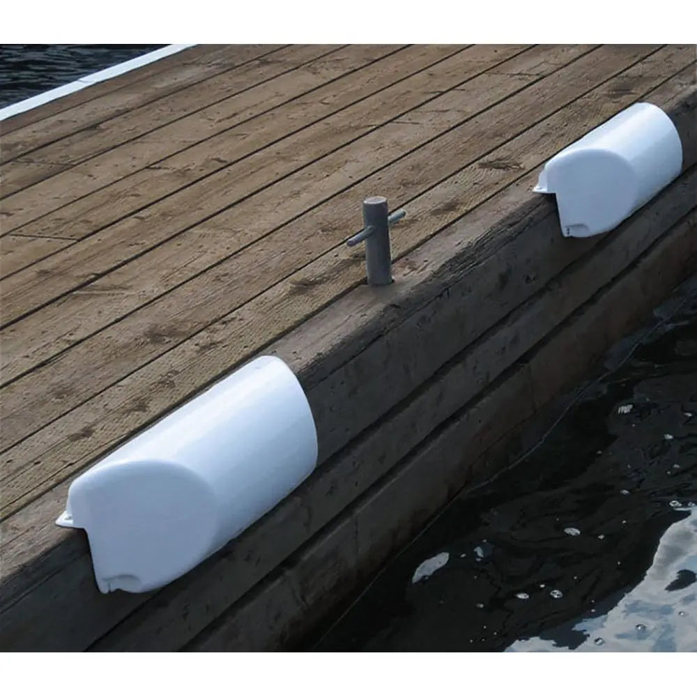 Dock Edge Dolphin Dockside Bumper 7 Inch x 16 Inch White for Dock Protection