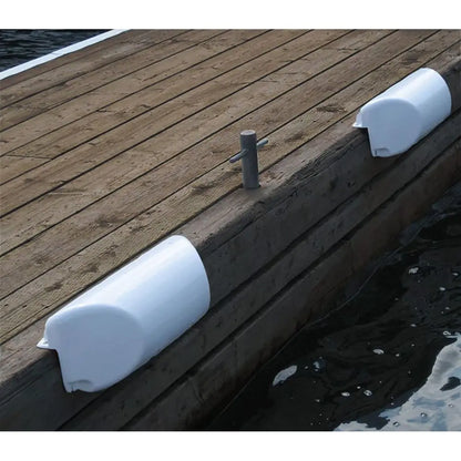 Dock Edge Dolphin Dockside Bumper 7 Inch x 16 Inch White for Dock Protection