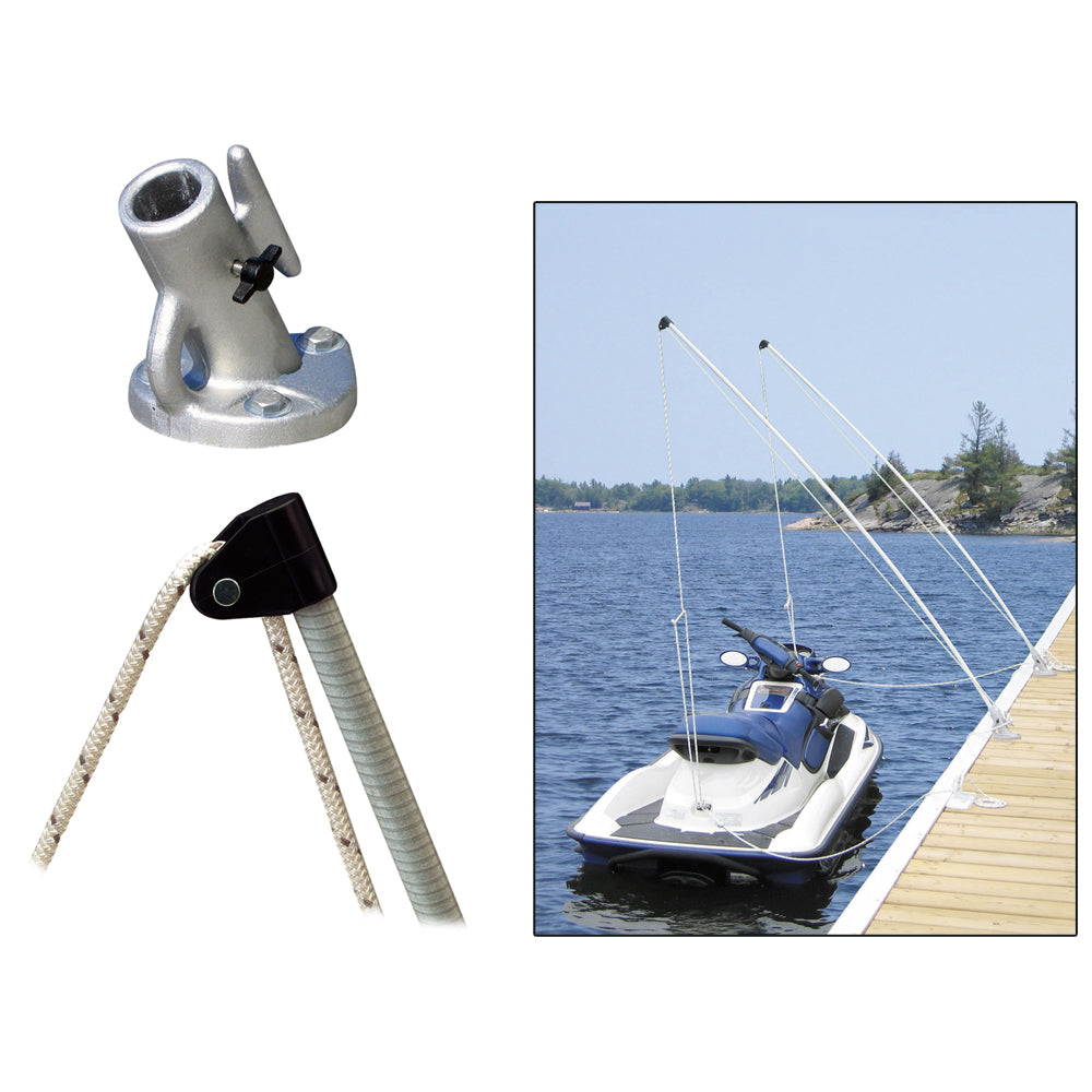 Dock Edge Economy Mooring Whips 8ft – Ideal for Boats Up to 23ft and 2,000 lbs