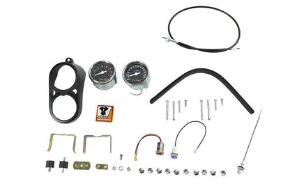 V-Twin FXS Tachometer and Speedometer Dash Cover Kit for Harley-Davidson by V-Twin