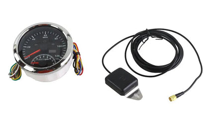 V-Twin 83143 85mm GPS Speedometer and Tachometer Gauge for Harley Davidson FL Models by V-Twin