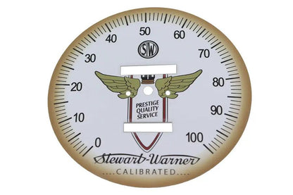 V-Twin Part 90116 White Tin Speedometer Face for 1:1 and 2:1 Ratio Mechanical Speedometers by V-Twin
