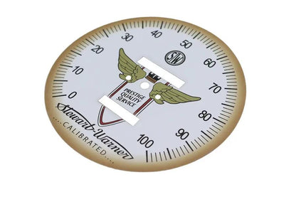 V-Twin Part 90116 White Tin Speedometer Face for 1:1 and 2:1 Ratio Mechanical Speedometers by V-Twin