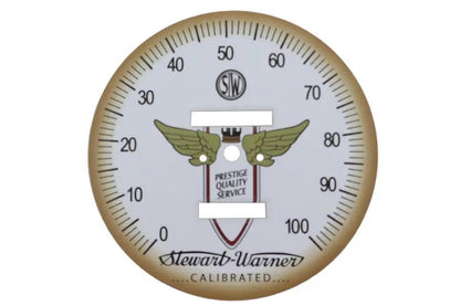 V-Twin Part 90116 White Tin Speedometer Face for 1:1 and 2:1 Ratio Mechanical Speedometers by V-Twin