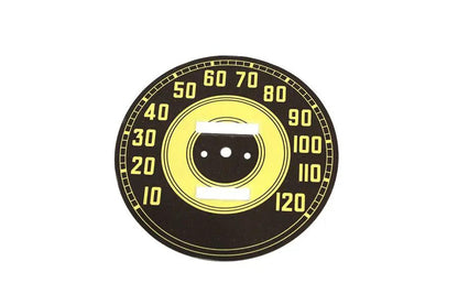 V-Twin 72983F Olive Tin Speedometer Face for Harley Davidson EL and FL Models by V-Twin