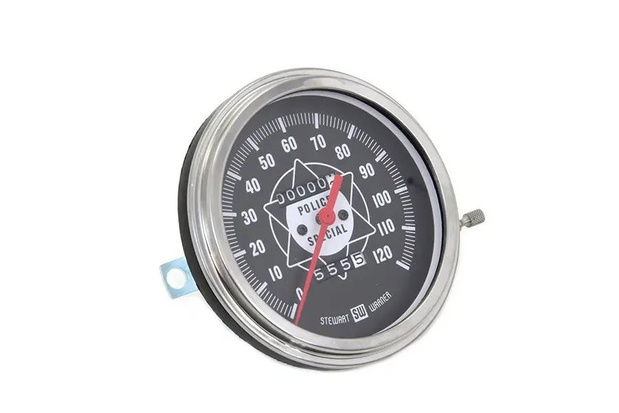 V-Twin Speedometer with 1:1 Ratio and Red Needle for Harley Davidson FL Models by V-Twin