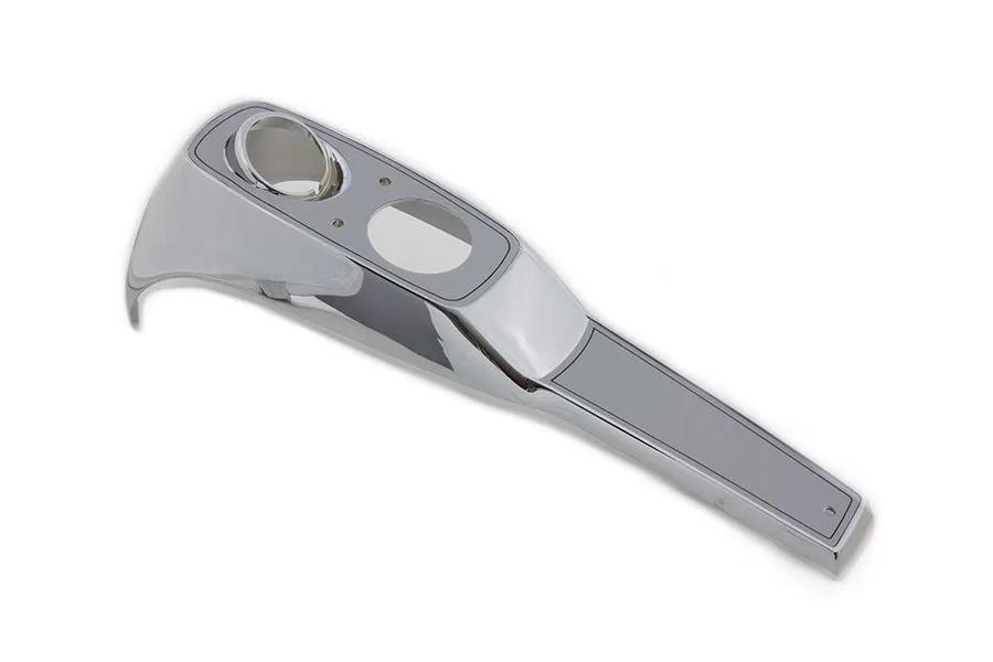 V-Twin FXR Chrome Dash Panel with 52mm Gauge Compatibility by V-Twin