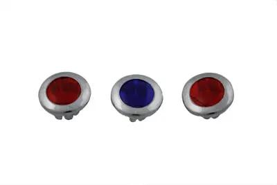 V-Twin Three Light Dash Panel Lens Set for Harley Davidson FL 1962-1967 by V-Twin