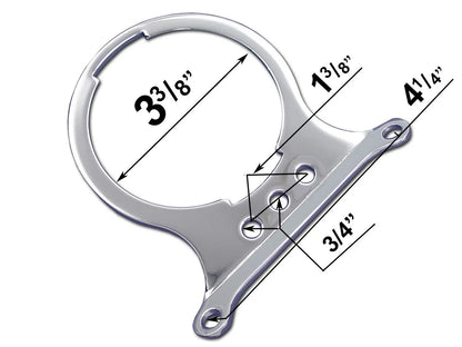 V-Twin Single Gauge Mount Bracket for Harley Davidson XLX and FXR Models by V-Twin
