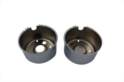 V-Twin Chrome Gauge Cover Set for Harley Davidson FXR & XL Models - Part 71365 by V-Twin