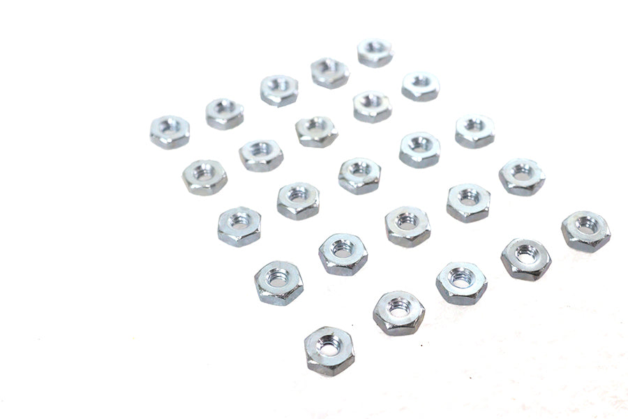 V-Twin Zinc Hex Nut 6/32 Inch Standard – Durable Fastener for Motorcycle Applications