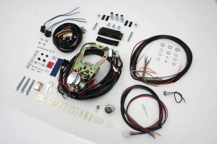 V-Twin 80-84 DSH ASSY Five Light Dash Base Wiring Harness Assembly for Harley Davidson FL Models by V-Twin