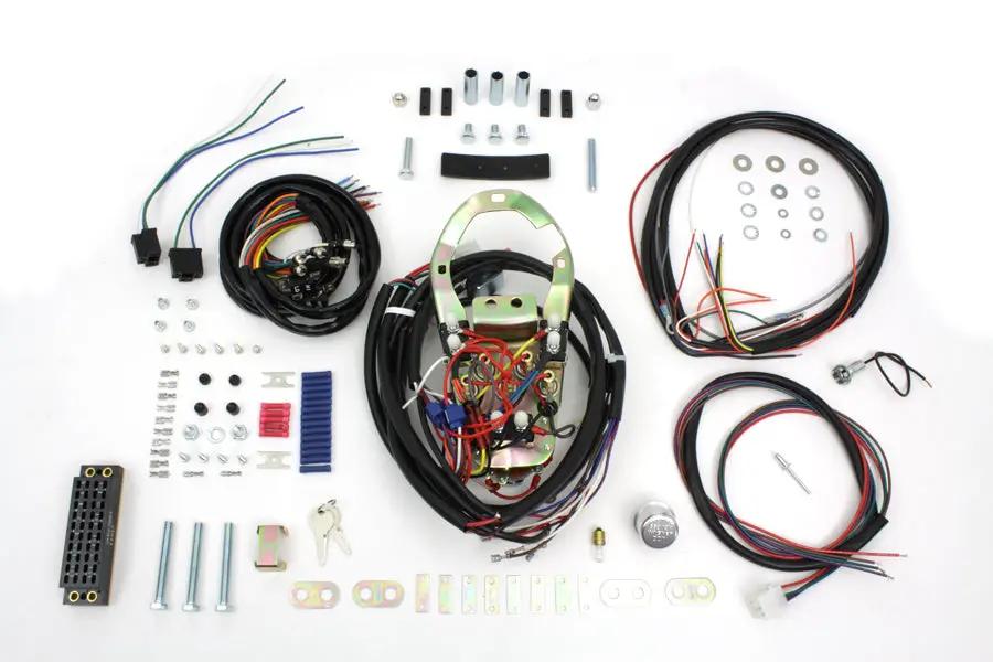 V-Twin 80-84 DSH ASSY Five Light Dash Base Wiring Harness Assembly for Harley Davidson FL Models by V-Twin