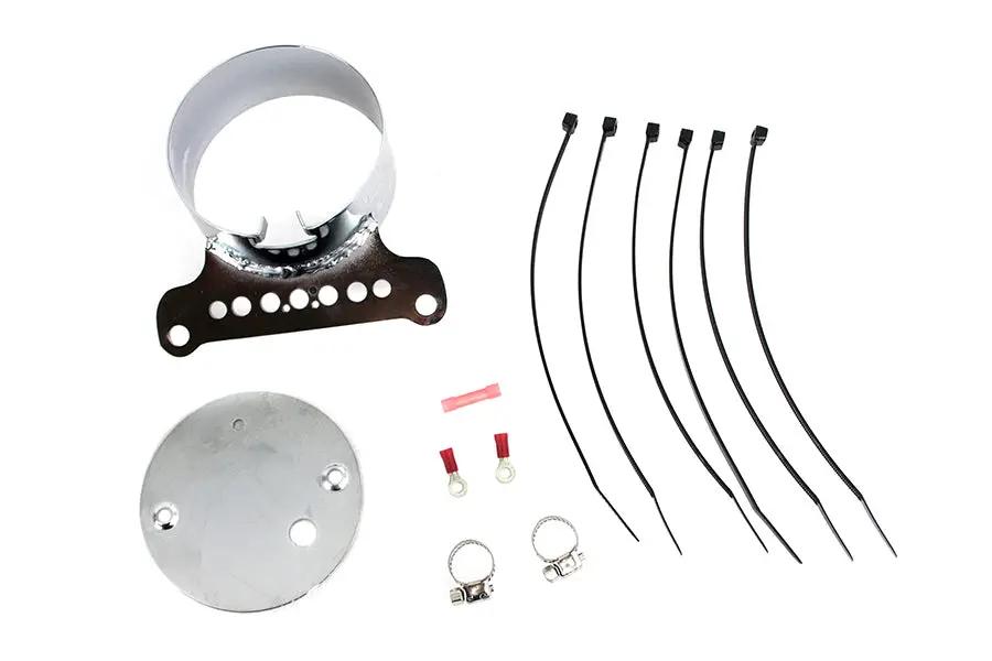 V-Twin Single Gauge Mount Bracket Chrome for Harley Davidson XL Models (Part T21-6927) by V-Twin